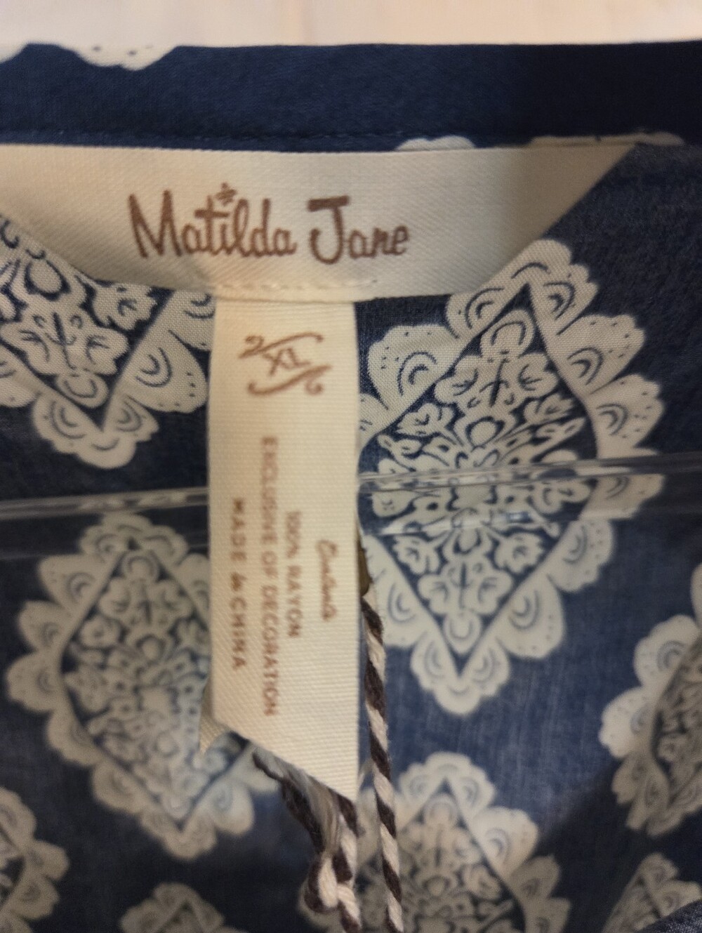 Matilda Jane Printed Short Sleeve Romper with Pink Trim-NWT - Picture 8 of 8